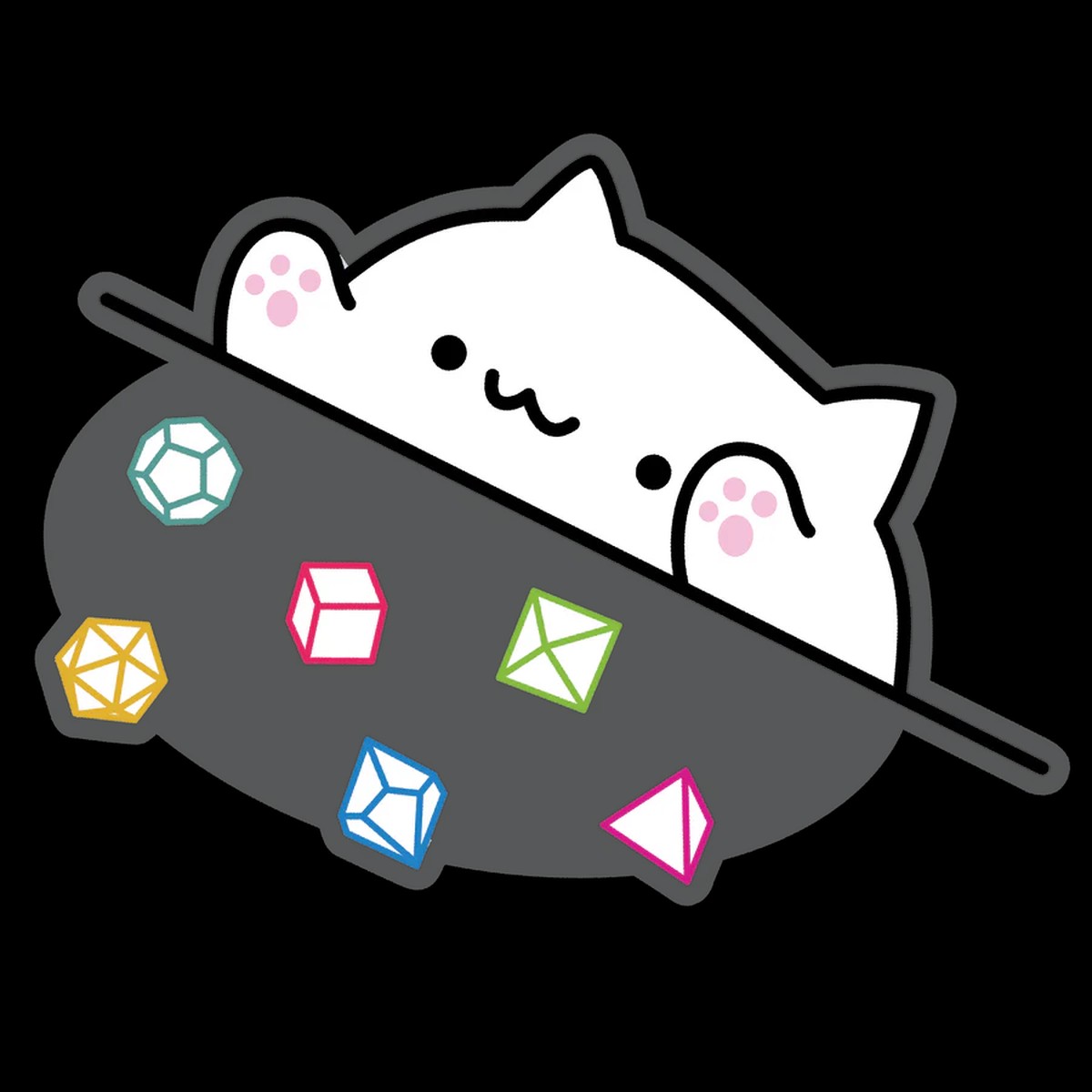 Bongo Dice Cat Sticker